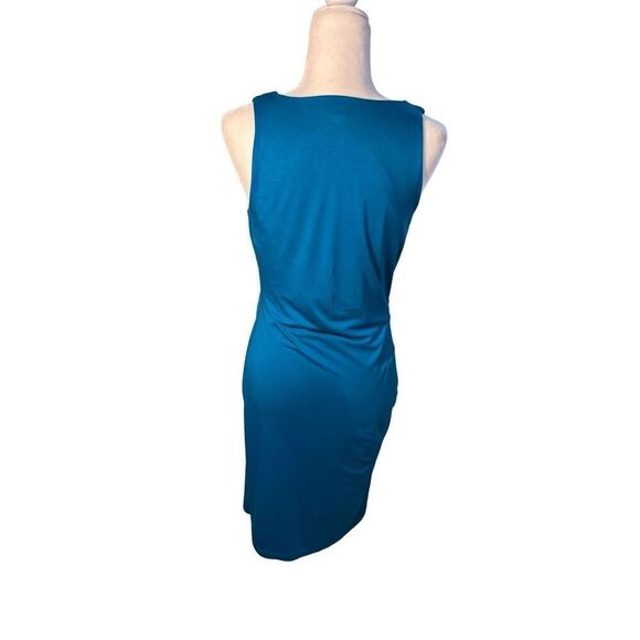 Banana Republic sleeveless aqua bodycon dress with deep V - S - Picture 8 of 9